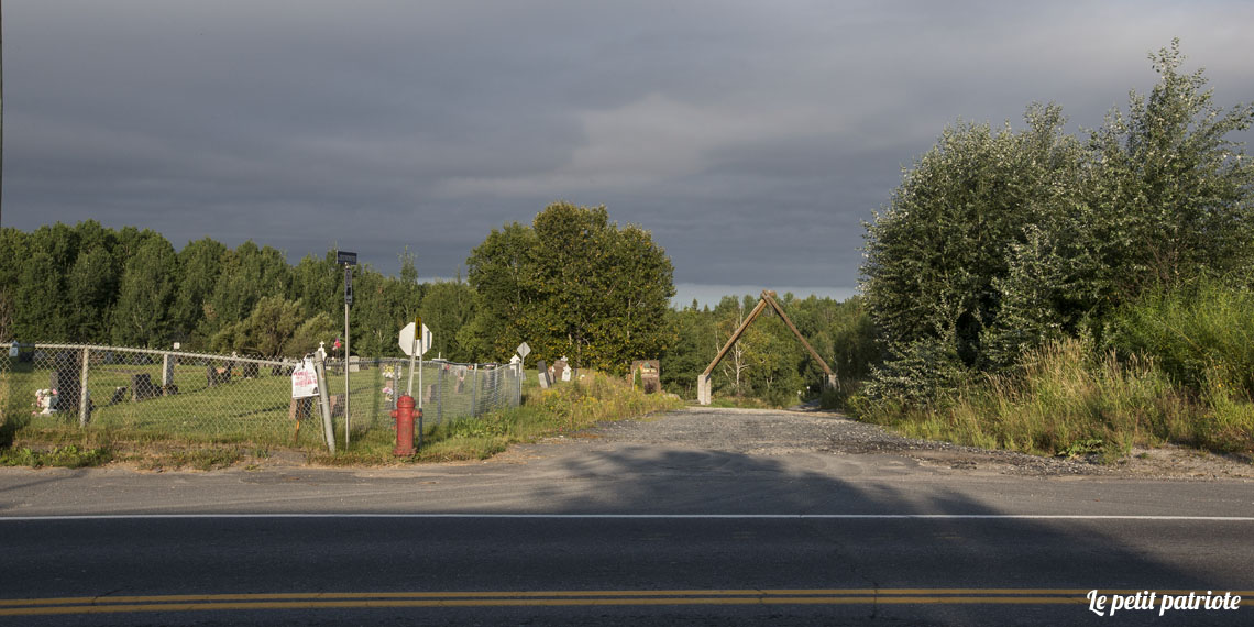 Accès au chemin des patriotes depuis route d'Alma